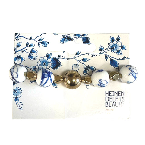 Delft Blue Bracelet - Windmill Beads
