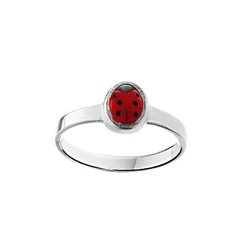 Ladybug Ring (Plain Small) - Size 13mm (1 1/2)
