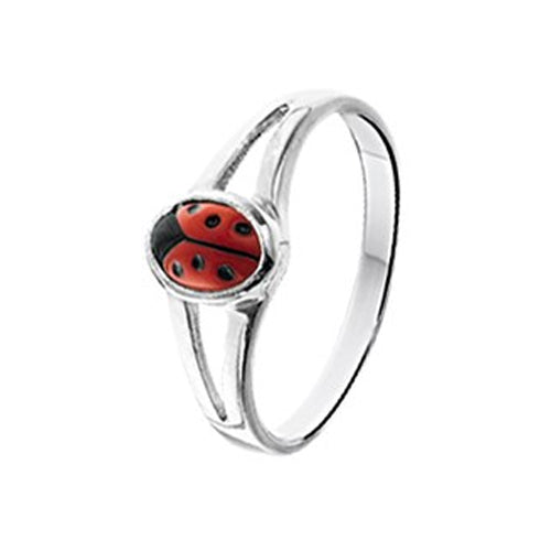 Ladybug Ring (Split Band) - Size 13mm (1 1/2)