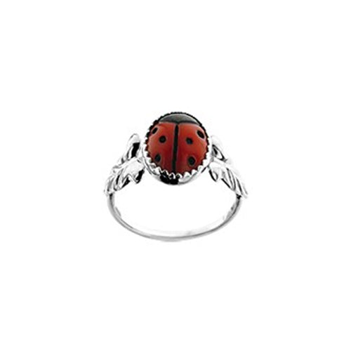 Ladybug Ring (Leaf Large) - Size 15mm (4)