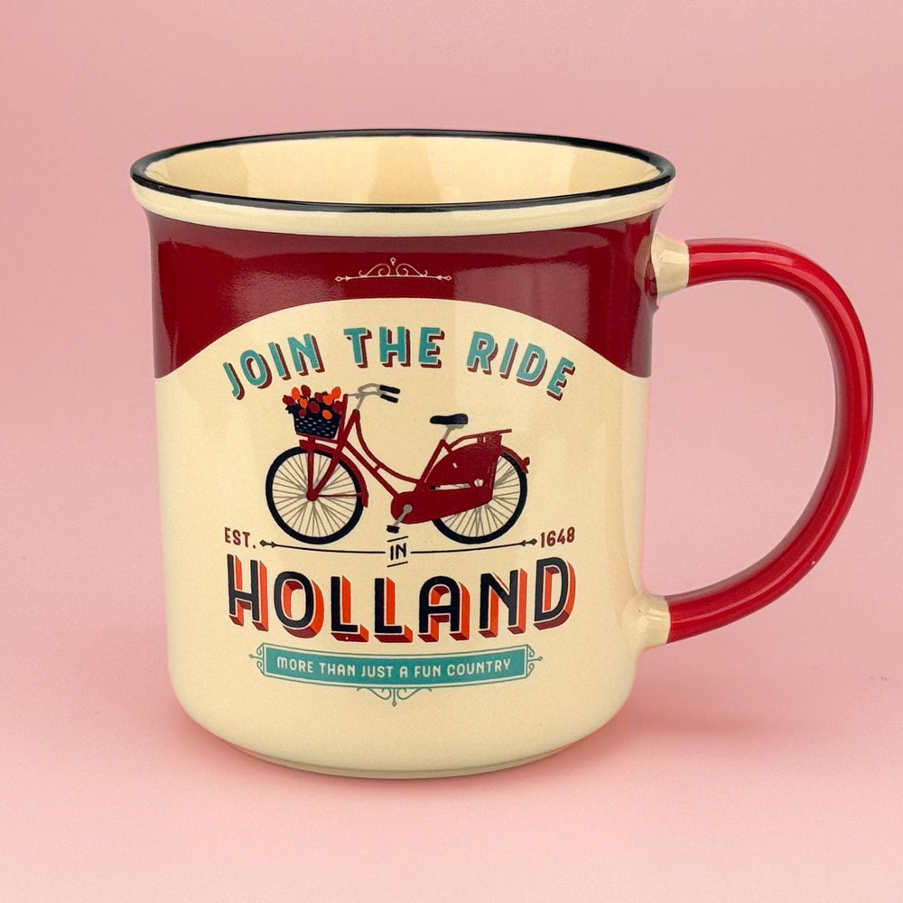 Mug - Vintage Holland Join the Ride (Red)