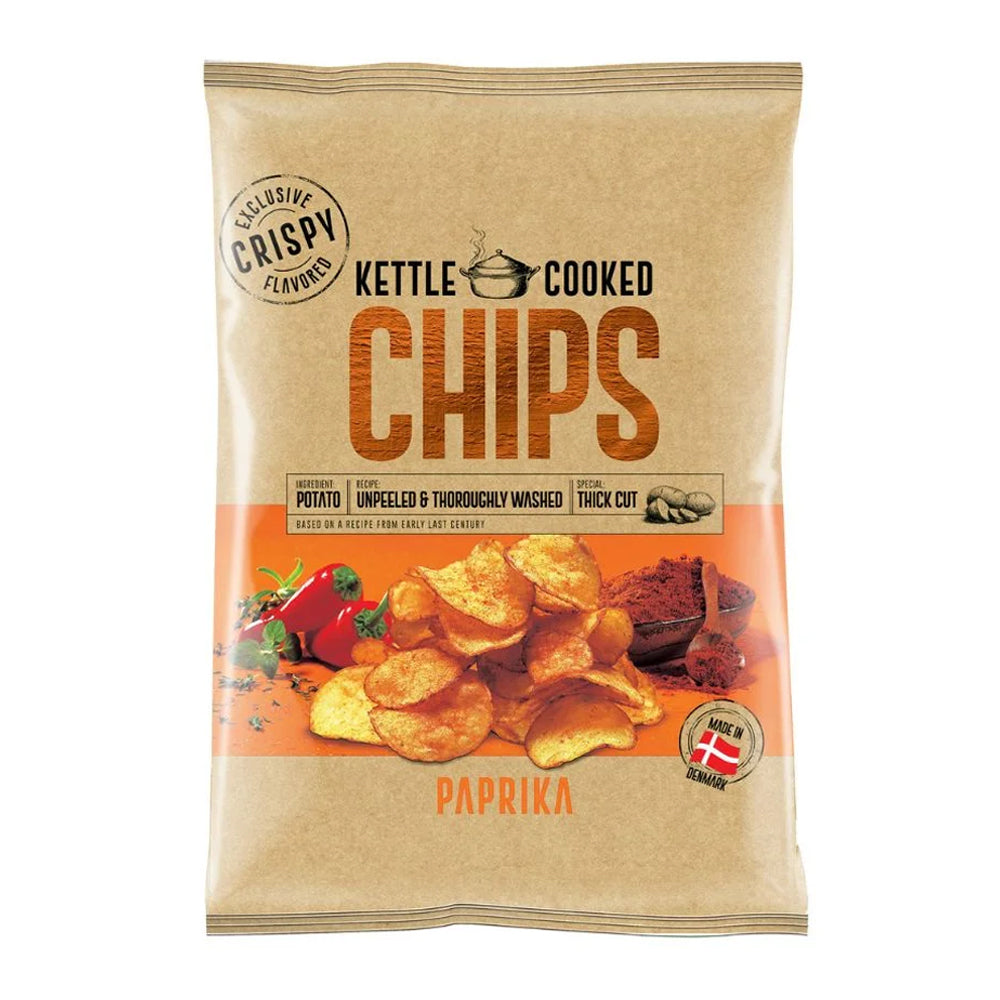 Crispy Kettle Cooked Chips (Paprika) - 150g
