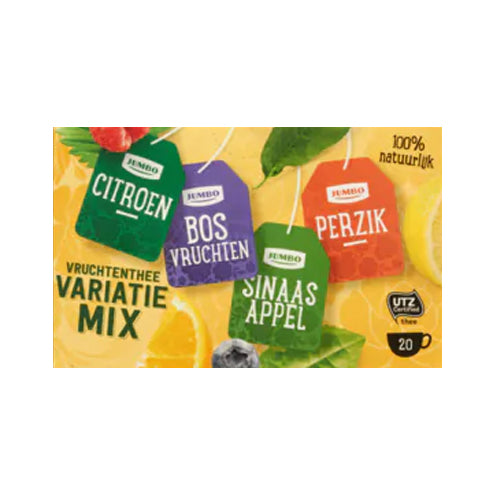 Jumbo Fruit Tea Variety Pack Yellow - 20x1.5g