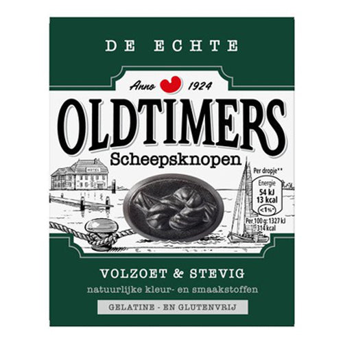 Old Timers Scheepsknopen Licorice (Green) - 185g