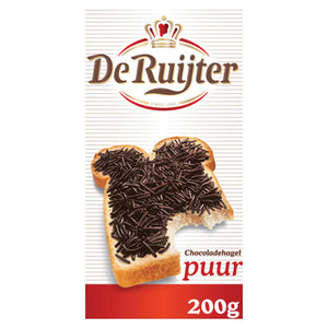 DeRuijter Pure Chocolate Hail - 200g