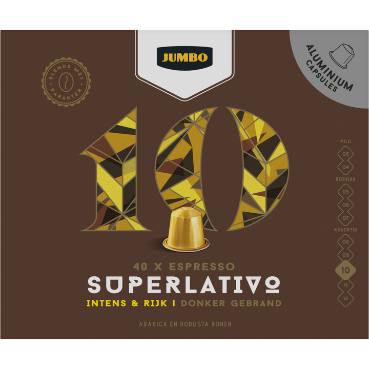 Jumbo Nespresso 10 Superlativo Espresso - 40 Capsules