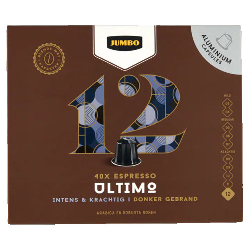 Jumbo Nespresso 12 Espress Ultimo (40 Capsules) - 208g