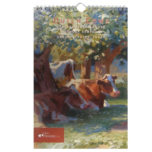 Birthday Calendar - Art Revisited Dutch Cows