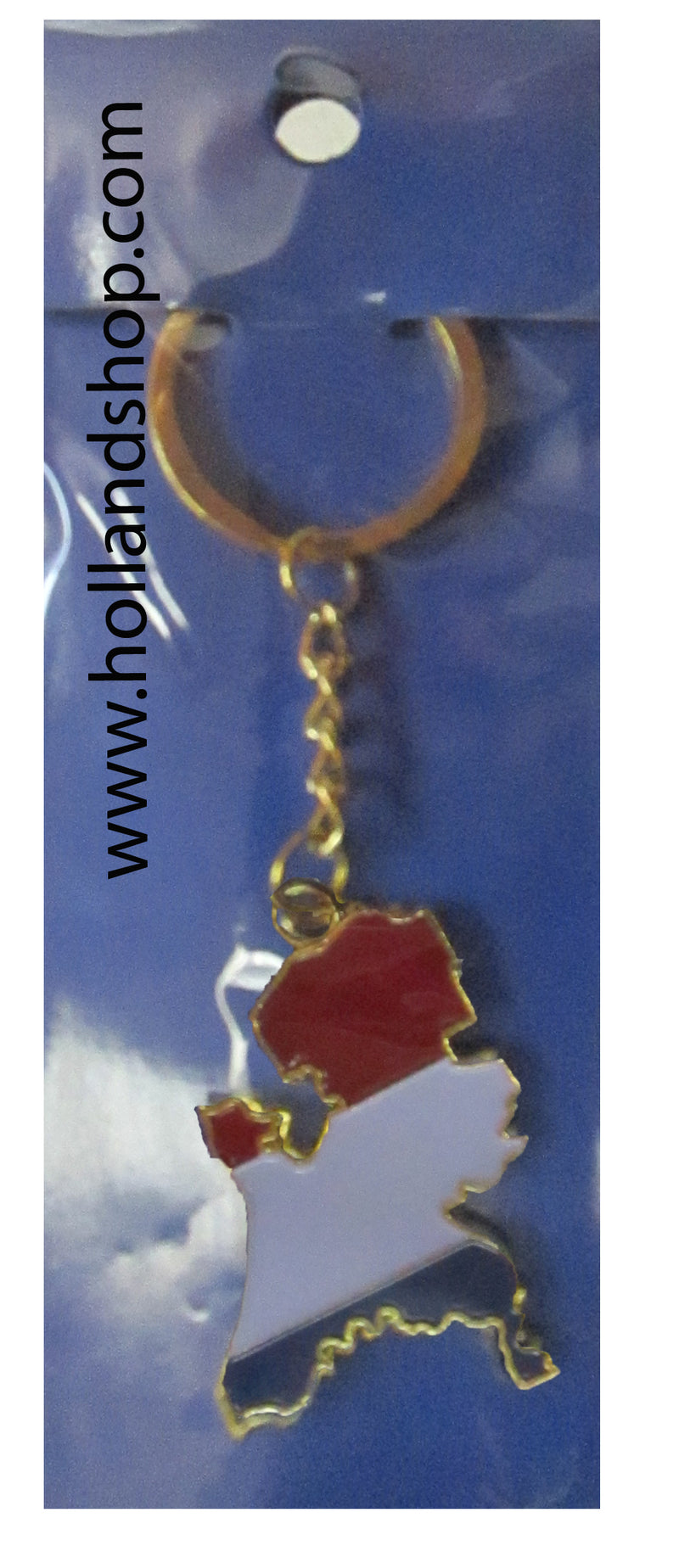 Keychain - Holland Map with Flag