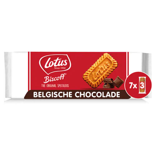 Lotus Speculoos Cookies with Chocolate - 161g