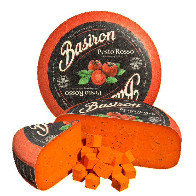 Basiron Pesto Rosso (Red) Gouda