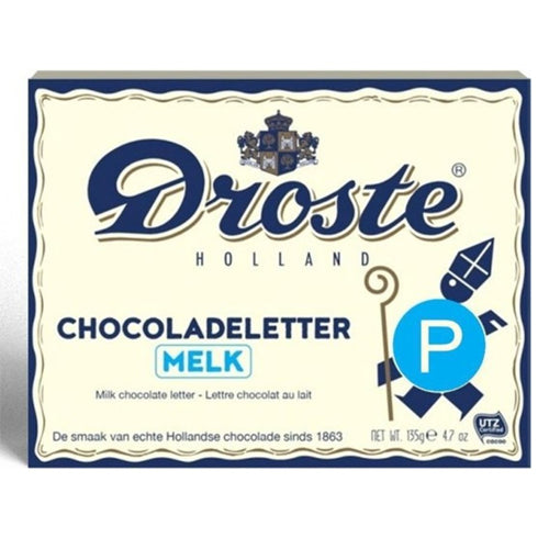 Droste Chocolate Letter 'P' Milk - 135gr.