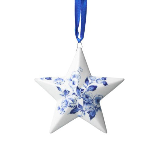 Ornament - Heinen Delft Blue Christmas Star (8cm)