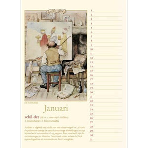 Birthday Calendar - Anton Pieck (Old Trades)