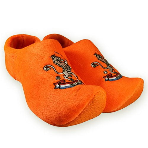 Slippers - Wooden Shoes (Orange Lion) Size 36-38