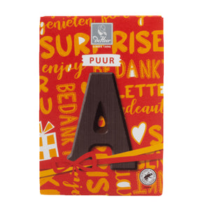 DeHeer Chocolate Letter 'A' Pure - 65gr.