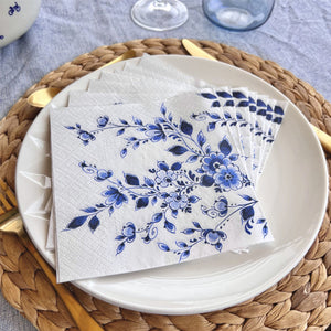 Paper Napkins - Heinen Delft Blue Blossom (20)