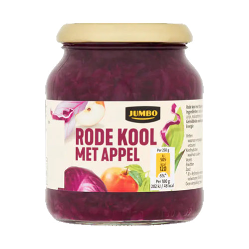 Jumbo Red Cabbage (Rodekool) with Apple - 340g