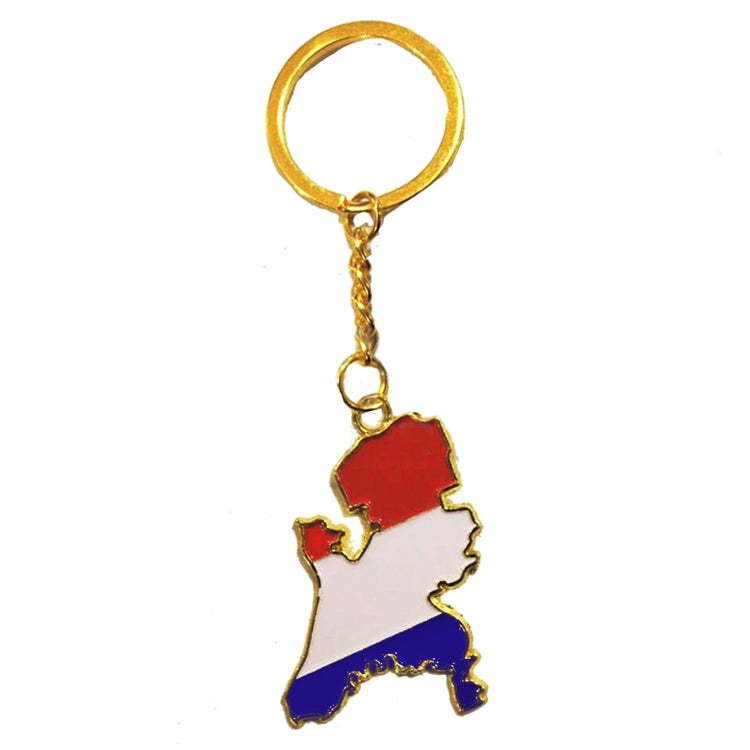 Keychain - Holland Map with Flag