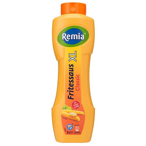 Remia French Fry Sauce (Fritessaus) Classic Squeeze Bottle XL - 1L