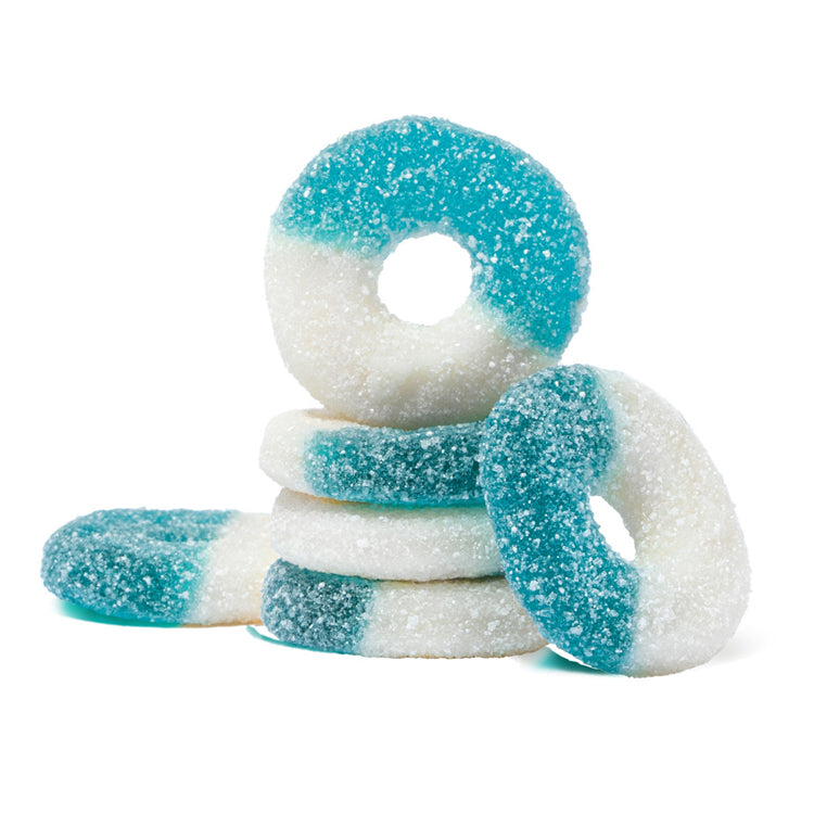 Albanese Gummi Blue Raspberry Rings - 1kg