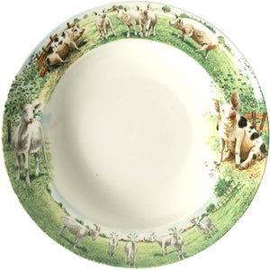 Wiebe's Farm - Plate Deep Goat/Pig (23cm)