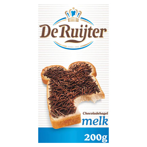 DeRuijter Milk Chocolate Hail - 200g DNO
