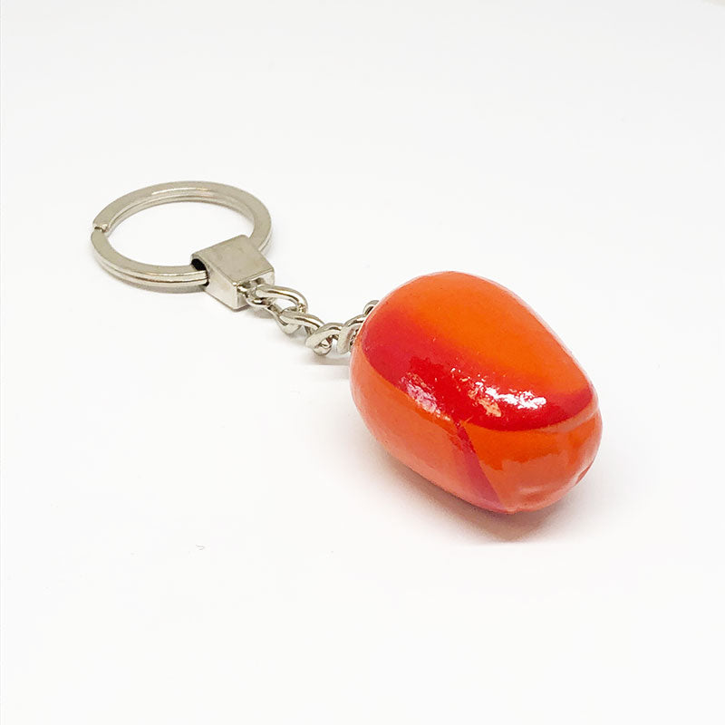 Tulip Keychain - Wood Orange/Red (3.5cm)