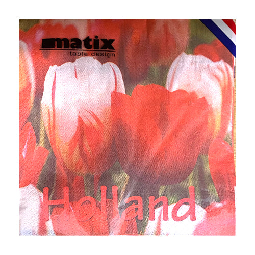 Paper Napkins - Coloured Tulips (20)