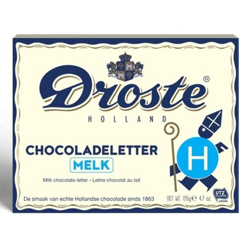 Droste Chocolate Letter 'H' Milk - 135gr.