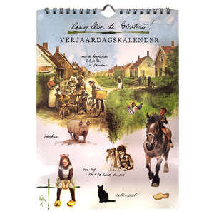 Birthday Calendar - Rien Poortvliet (Farm Life) 18x25cm
