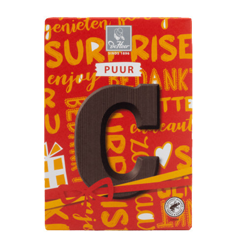 DeHeer Chocolate Letter 'C' Pure - 65g