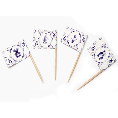 Tooth Picks - Delft Blue (500 pieces)