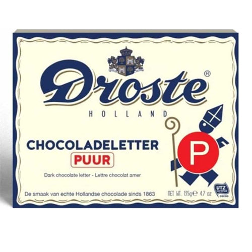 Droste Chocolate Letter 'P' Pure - 135gr.