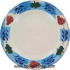 Boerenbont Plate - Checkered Blue Rim - Dinner (25.5cm) (no longer in production