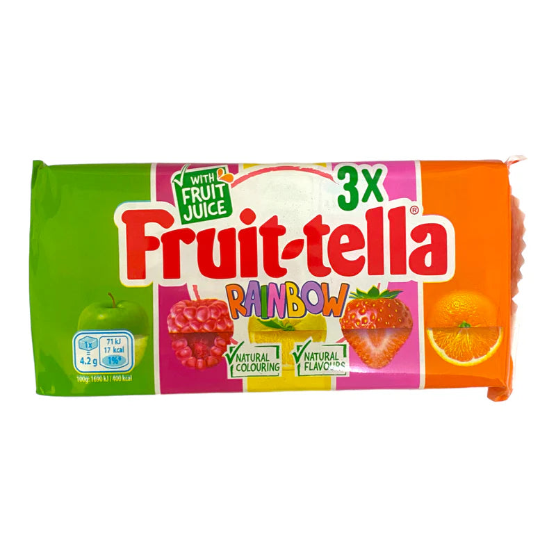 Fruit-tella Rainbow Roll (3 Pack)  - 123g