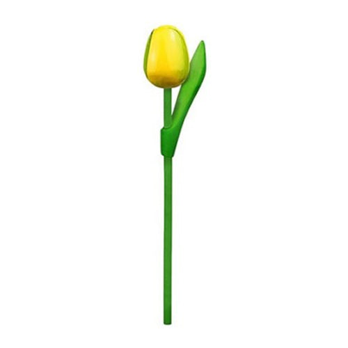Tulips - Wood Yellow/Green (20cm)