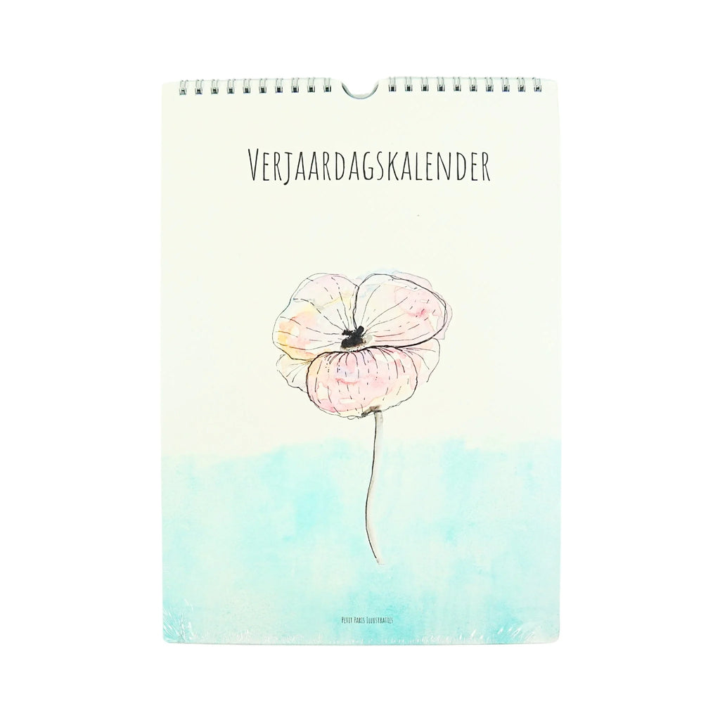 Birthday Calendar - Petite Paris Flower Sketches