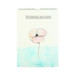 Birthday Calendar - Petite Paris Flower Sketches