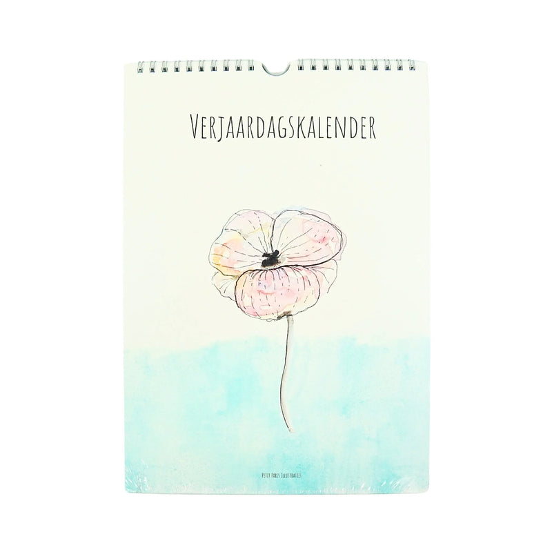 Birthday Calendar - Petite Paris Flower Sketches