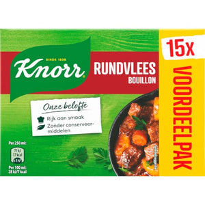 Knorr Beef Bouillon Cubes (15) - 150g.