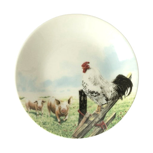Wiebe's Farm - Plate Tiny Chicken/Pig (10.5cm)
