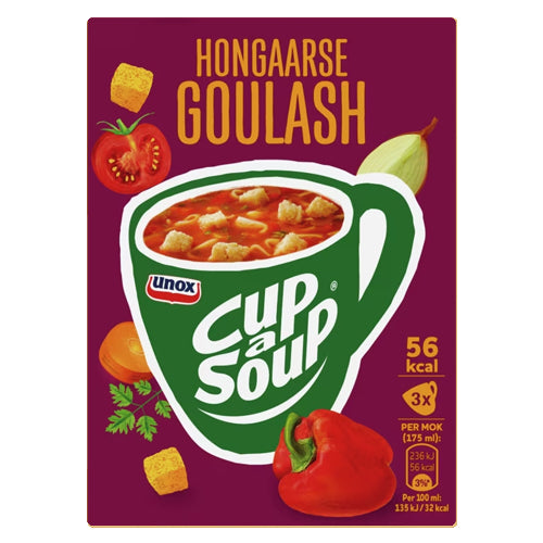 Unox Hungarian Goulash Cup-A-Soup - 3x16g.