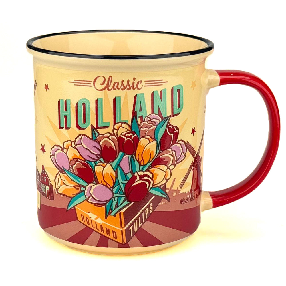 Mug - Vintage Holland Tulips/Bike