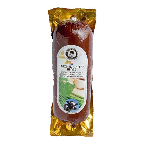 Henri Willig Herbs Smoked Processed Cheese Log - 500g