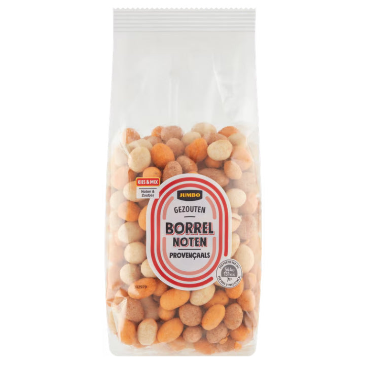 Jumbo Provenale Nuts (Borrelnootjes) Clear Bag - 275g