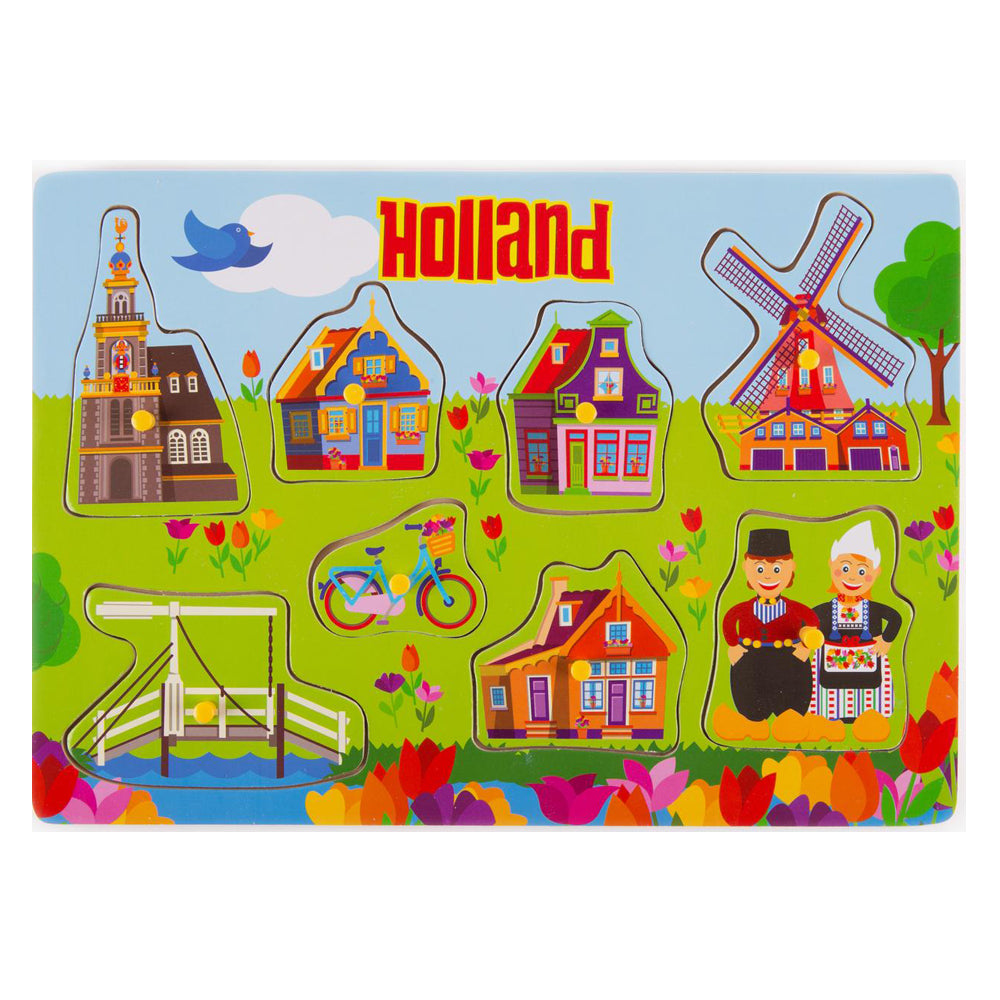 Childrens Puzzle - Wooden Tulip Design