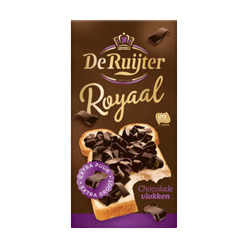 DeRuijter Royale Extra Pure Chocolate Flakes - 300g