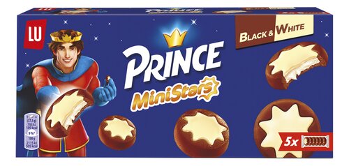 LU Prince Mini Star Cookies (Black & White) - 187g