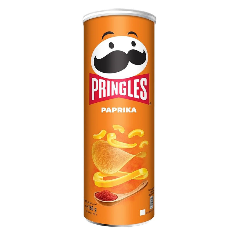 Pringles Paprika Chips Large Tube - 165g